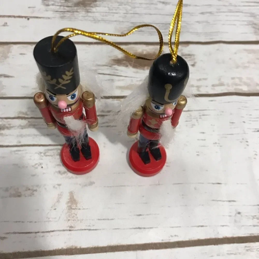 Nutcracker Ornament Christmas Tree Holiday Set of 2‎